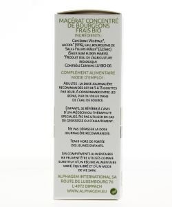 Saule Fleurs Mâles (Salix alba flores males) bourgeon unitaire BIO, 50 ml